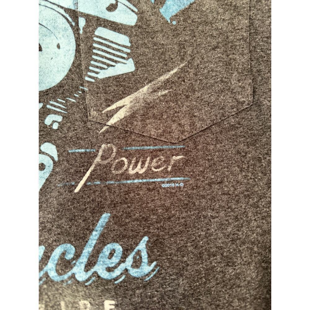 Harley Davidson T Shirt Cherokee North Carolina 2016 Biker Gray Mens L‎ - Picture 4 of 7